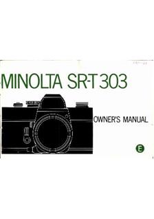 Minolta SRT 303 manual. Camera Instructions.